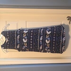 Loft sleeveless floral sundress size large